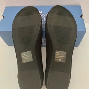 Womens Jellypop Black Flats Size 11 NEW